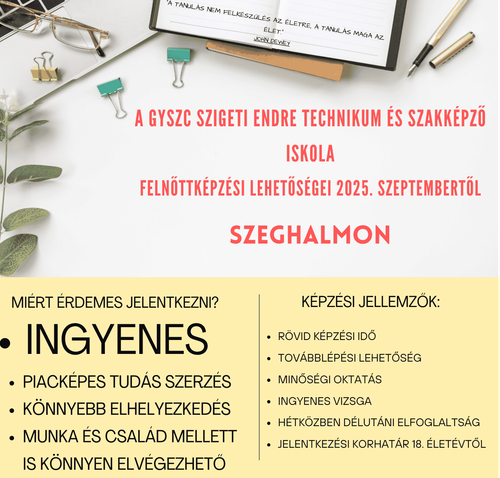 Ingyenes felnőttképzés